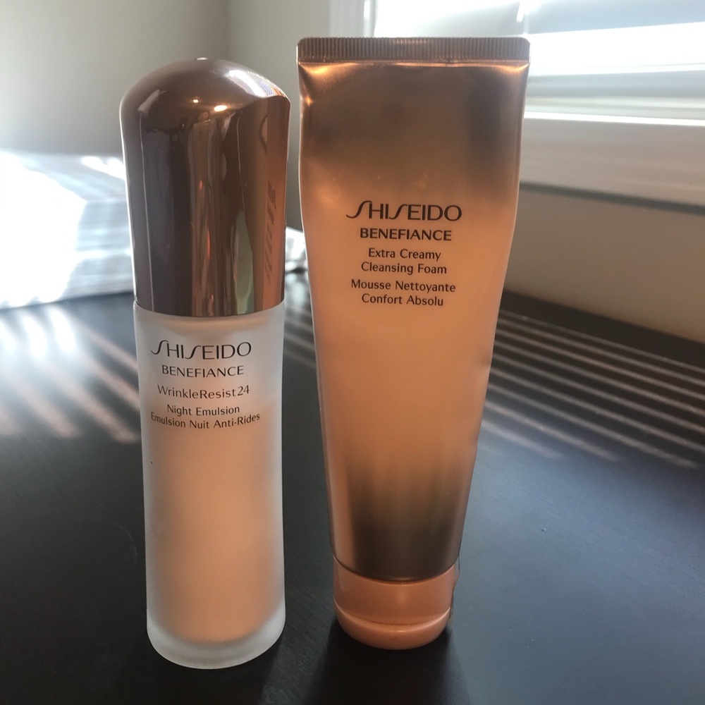One Day sales/Shiseido Night cream& Cleansing Foam